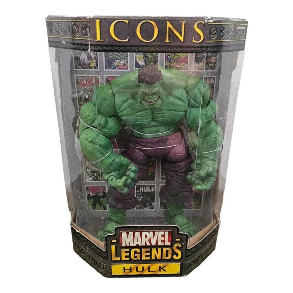 Marvel Legends Icons Green HULK- 12 Inch Action Figure- BOOK AND‎ BOX SEALED